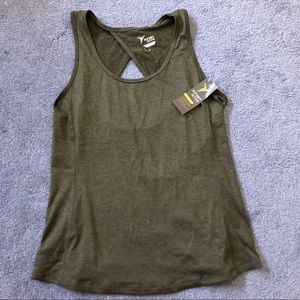 Army green workout tank
